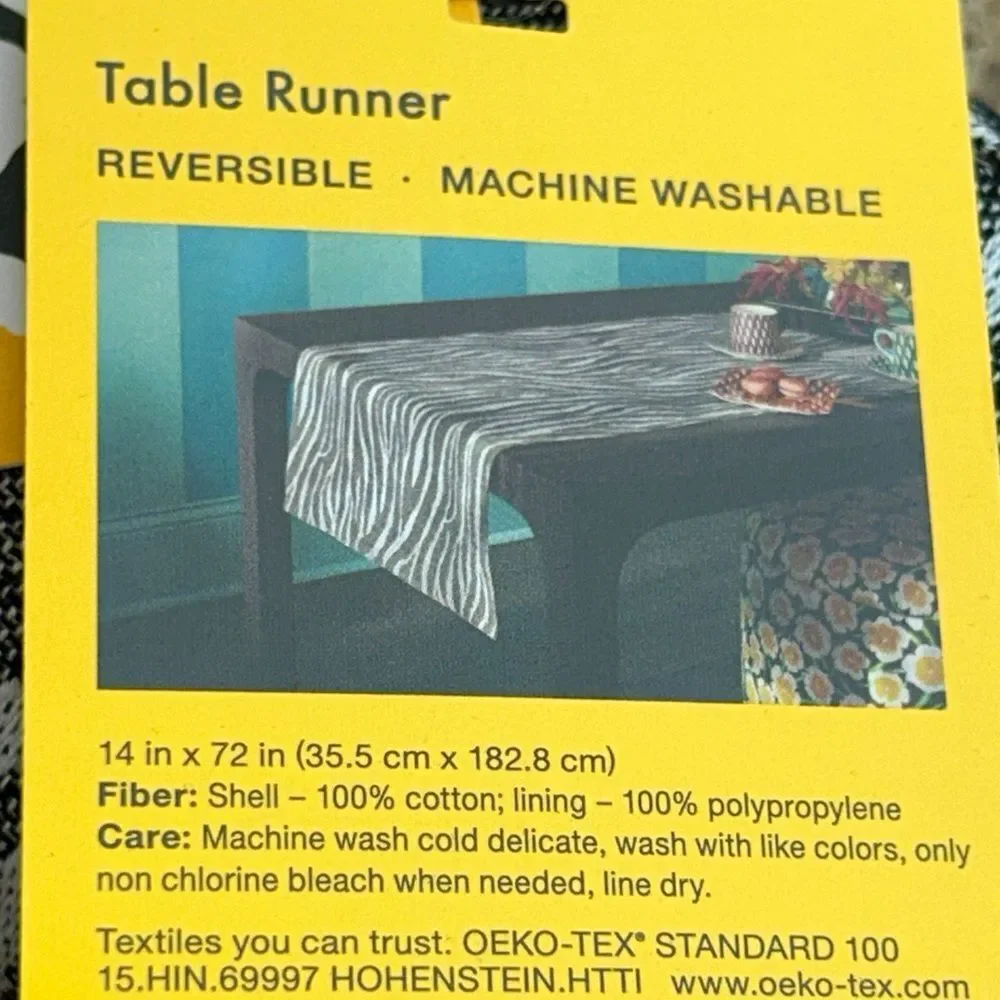 DVF 4 Target 🎯 Zebra 🦓 Stripe Table Runner Get Wild!